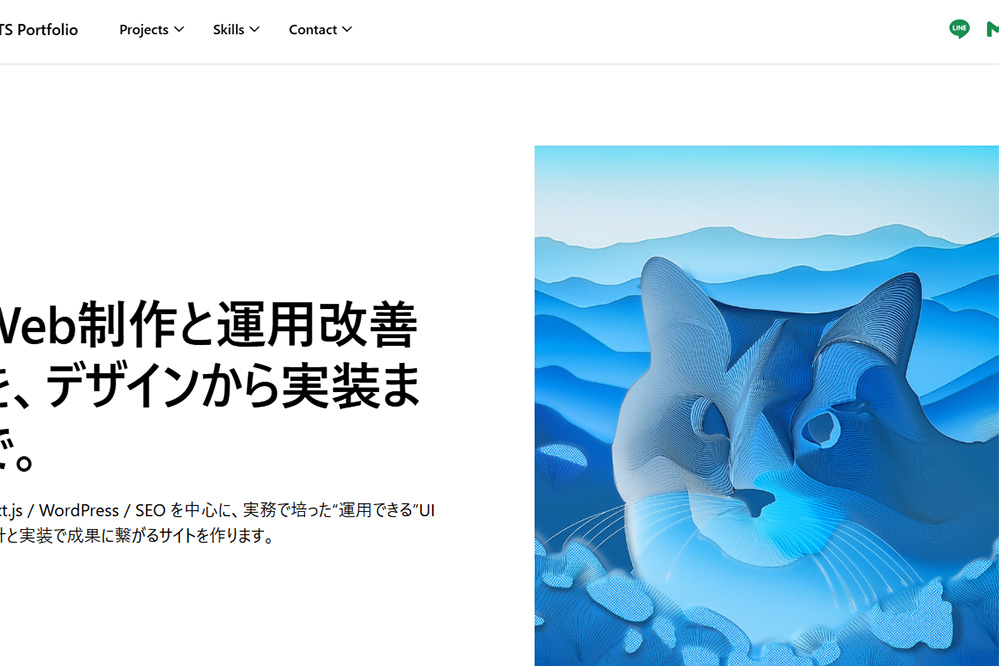 TS Portfolio Screenshot